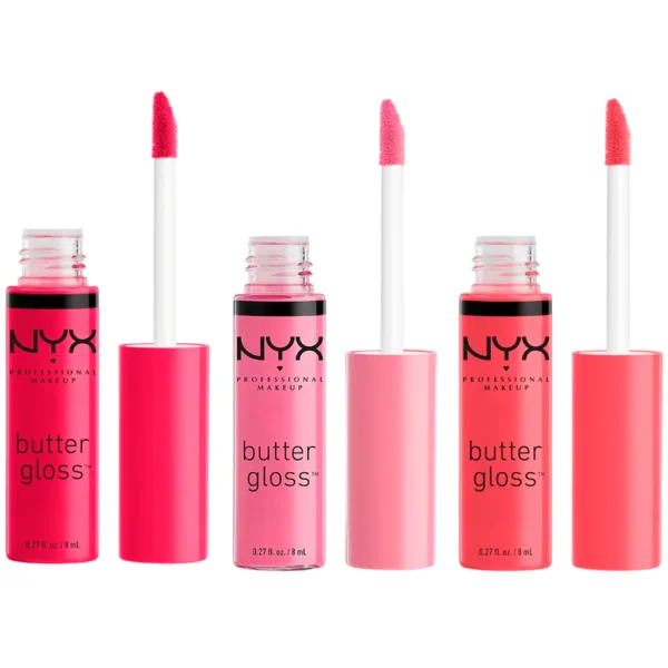 Brillo de Labios Butter Gloss Surtido NYX - 9 Unidades